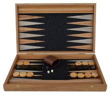 Load image into Gallery viewer, Natural Cork Backgammon Set - Handmade in Greece - Olive wood chips
